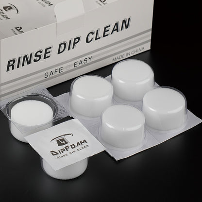 Tattoo Needle Dip Clean Cups 24Pcs Foam Liner Design Odorless Safe Cleaning for Cartridge & Traditional Needles Non-Electric Gentle Tattoo Needle Cleaner