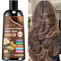 5-In-1 Triple Color Hair Dye Shampoo, Containing Ginger Oil, Biotin, Rosemary Oil, Castor Oil, And More. Gentle on The Scalp, Quickly Covers Gray Hair. Available in Black, Brown, And Chestnut Brown