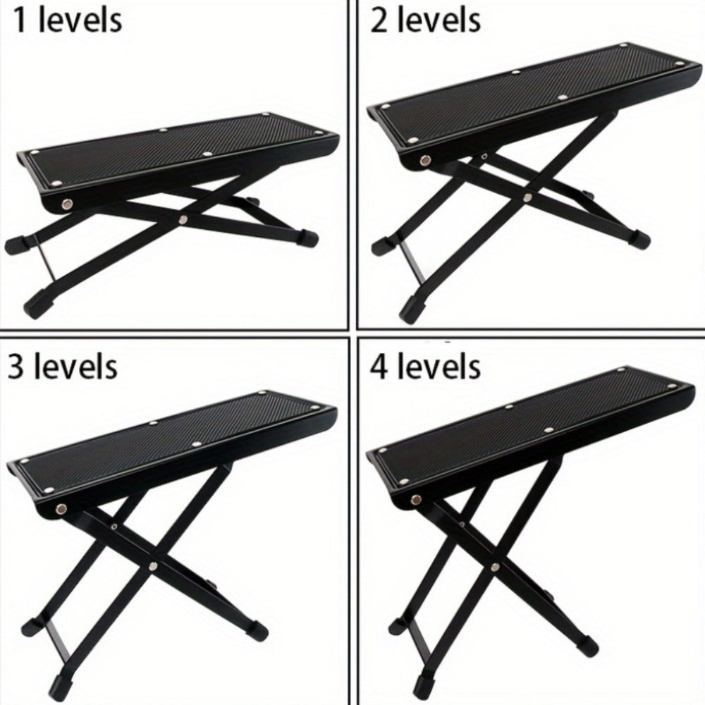 1pc Adjustable 4-Level Portable Footrest Stand for Pedicure, Unscented Nail Care Tool, Non-Slip Surface, Essential Manicure Accessory