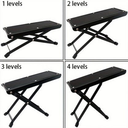 Pedicure Footrest Stand Adjustable 4-6 Level Non-Slip Portable Foot Rest for Nail Care - Professional Manicure Pedicure Tool for Salon & Home Use