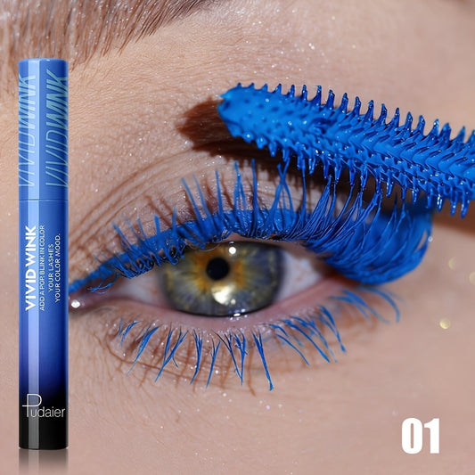 Long-Lasting Waterproof Colored Mascara, Smudge-Proof And Clump-Free, Portable, Perfect for Stage Role-Play Makeup