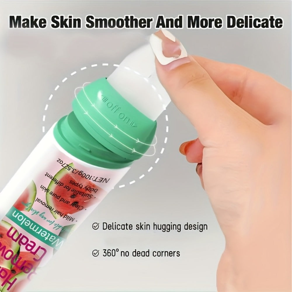Use Once For, 3-Month Effectiveness, 100g Watermelon Hair Removal Cream, Instant Hair Removal, Non Irritating To The Light Beige, Smooth And Residue Free Semi Permanent, Used For Hair Removal On The Face, Lips, Armpits, Legs Arms And Private Areas