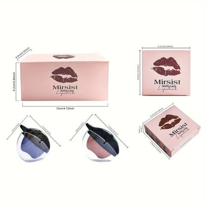 Lipstick Set 6pcs - Matte Color Changing Lip Shaped Lipstick with Jasmine Scent, Non-Fade Long-Lasting Formula, Multi-Shade Lip Makeup Gift Set for Women