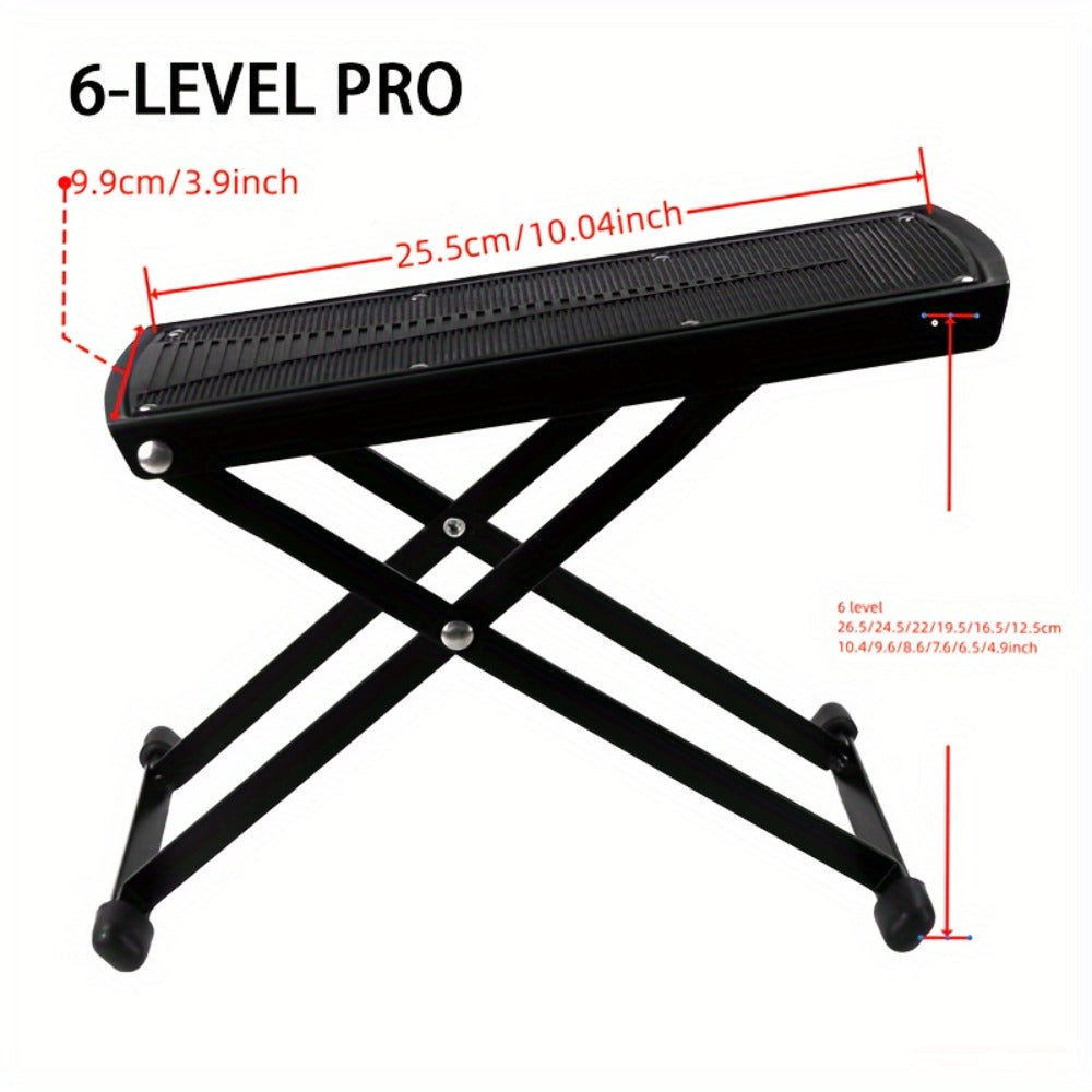 1pc Adjustable 4-Level Portable Footrest Stand for Pedicure, Unscented Nail Care Tool, Non-Slip Surface, Essential Manicure Accessory