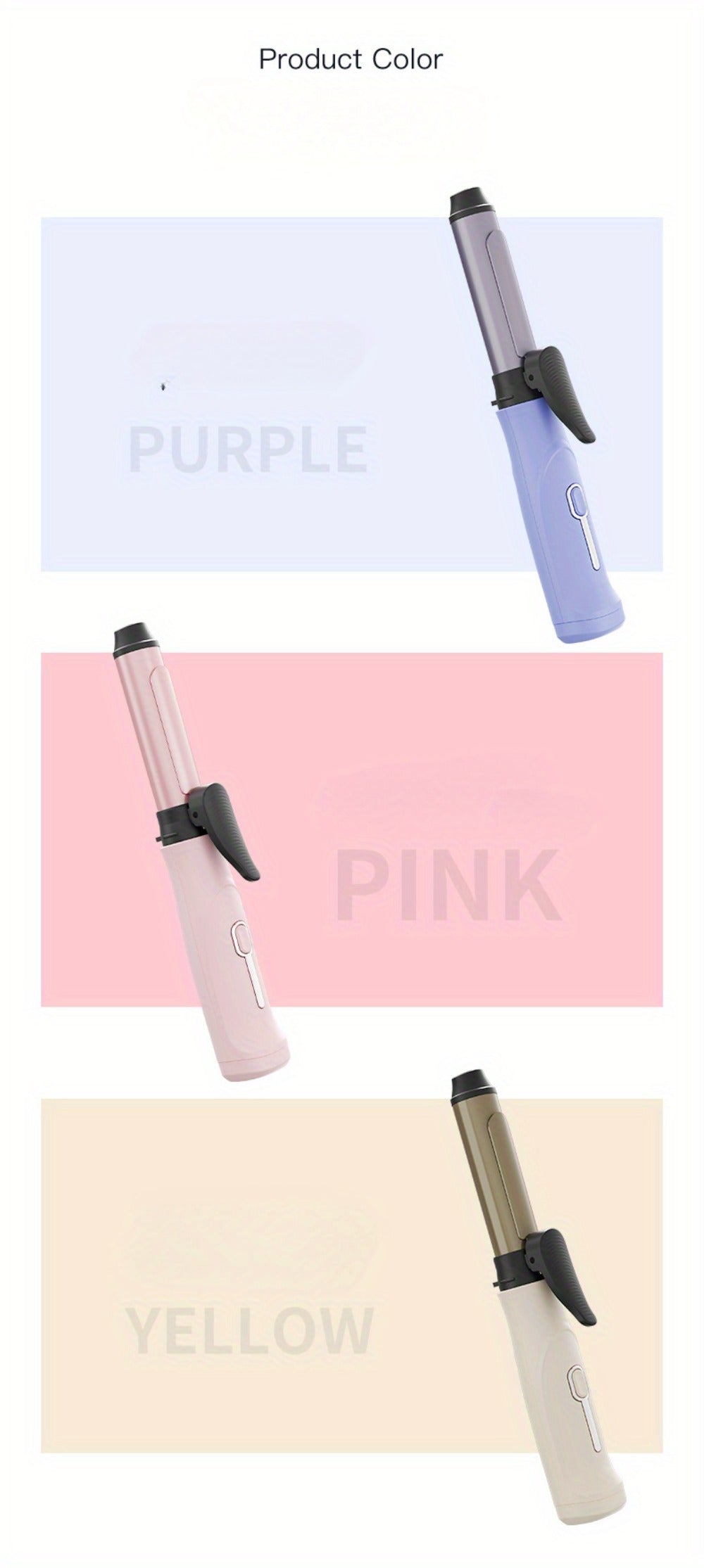Portable Wireless Mini Hair Curling Iron Long Lasting Style Airy Bangs Big Wave Permanent Hairdressing Tools Additions for Students