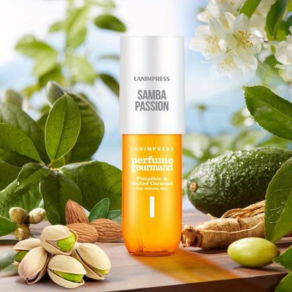 Hair & Body Perfume Mist for Women 3oz | Samba Passion Gourmand Sweet Fragrance Spray | Moisturizing Long Lasting Travel Size | Valentine Birthday Gift Her