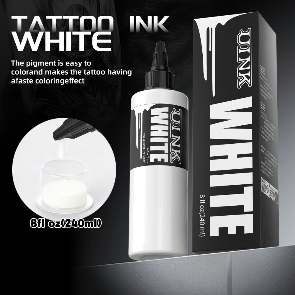 UINK 8.12oz Large Capacity Tattoo Ink Suitable For Tattoo Beginners And Tattoo Lovers To Practice Line Coloring Graffiti Using Body Painting Art Tattoo Easy To Color Clear Color