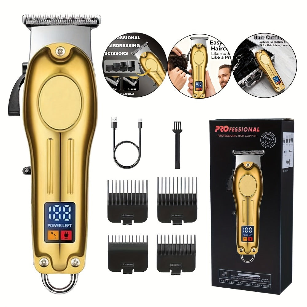 Cordless Hair Clipper Set for Professionals - Rechargeable Trimmer Suitable for Both Men And Women, Ideal for Barbers And Home Haircuts, Perfect for Personal Grooming And Travel, Great Gift Options for Father'S Day, Birthdays, And Christmas