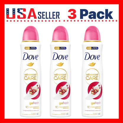 Dove Go Fresh Body Spray Pomegranate Lemon Verbena 150ml Deodorant for Women Long Lasting Freshness Quick Dry Invisible No White Marks Non-Sticky Lightweight Daily Deodorant Spray Gym Travel 5oz