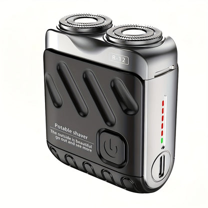 Electric Shaver for Men Magnetic Dual Blade Heads 2-Speed USB Rechargeable Mini Portable Razor - Compact Travel Electric Razor Orange Black Purple Blue White Grey Waterproof Version