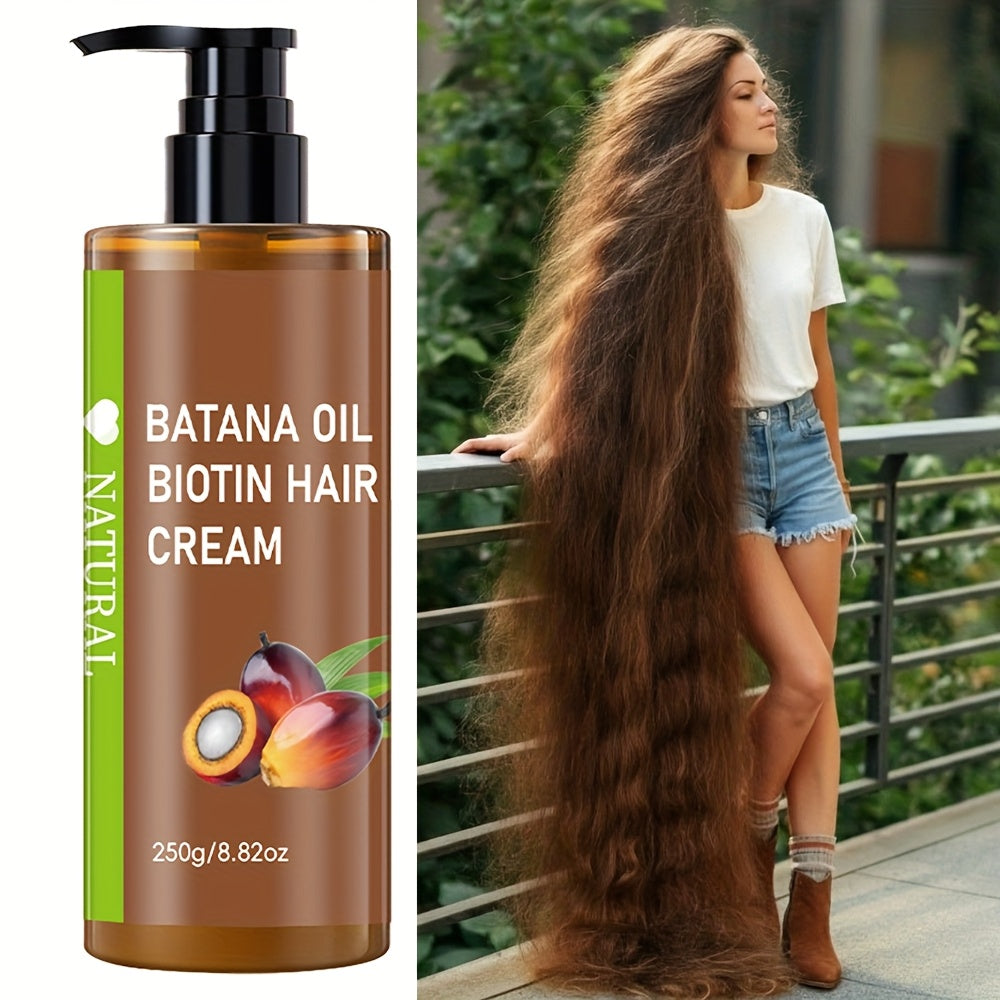 Honduran Batana Oil, Unrefined And Softening Hair Oil, Enhances Shine for Dry And Damaged Hair, Encourages Healthier Hair, Appropriate for All Hair Types - 8.82 Oz, Nourishes The Scalp, Provides a Smoothing Effect, Contains Nourishing Ingredients