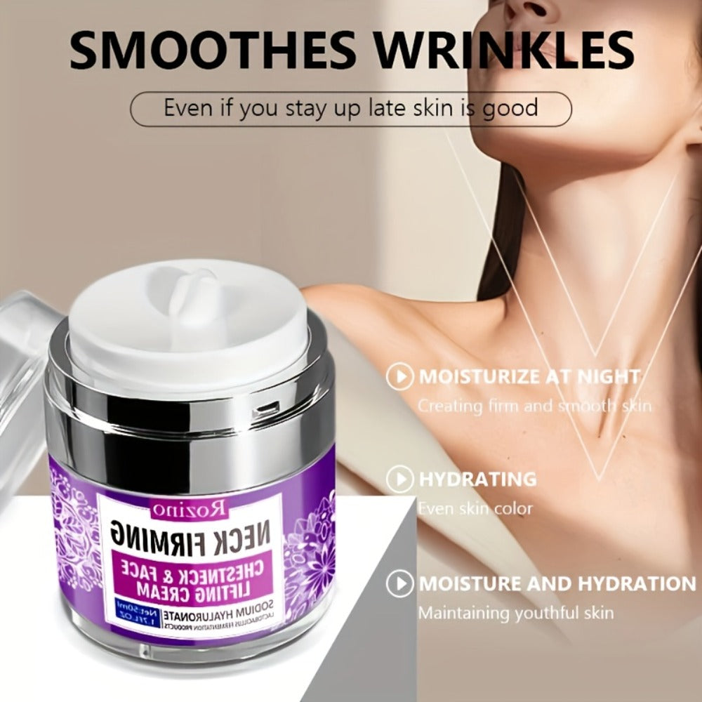 ROZINO Facial And Neck Lifting Cream - Provides Immediate Tightening And Lifting Effects, Diminishes The Appearance of Wrinkles, And Enhances The Look of Aging, Loose, And Dull Skin. Specifically Formulated to Boost The Beauty of The Neck And Face.