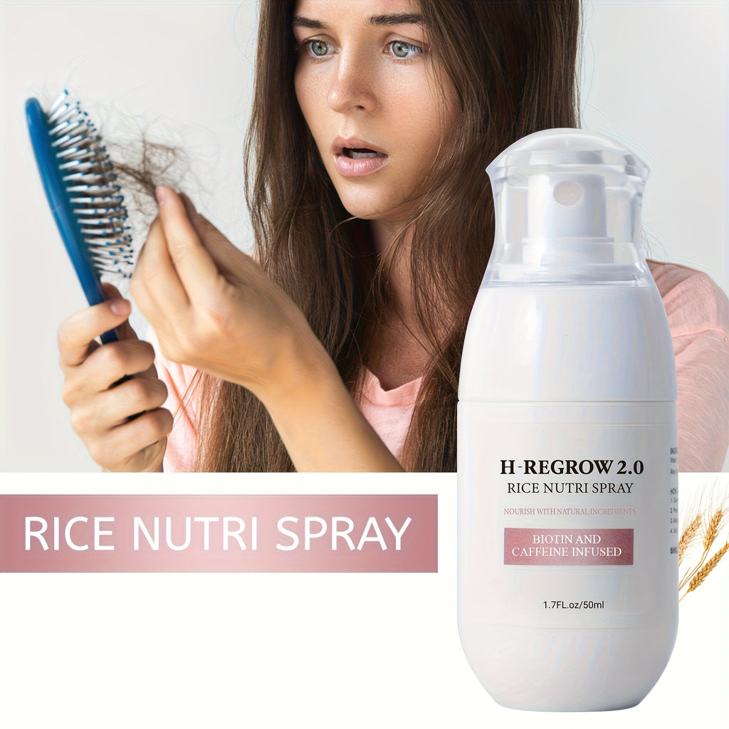 4pcs Natural Rice Scalp Spray, Containing Hydrolyzed Rice Protein, Ginger Root Extract, Moisturizing And Soft Hair, Long-lasting And Light Hair Care, Valentine'S Day Beauty Tool Gift, Christmas/New Year/Valentine'S Day Gifts