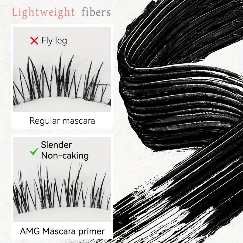 Long-Lasting Waterproof Mascara Primer - 24-Hour Smudge-Proof & Volumizing - with Spiral Brush Head for Curling, Lengthening - All-Day (and Night!) Makeup - Ideal for Everyday, Parties, Travel - Beginner-Friendly Eyelash Primer, Mascara Waterproof, Beginn