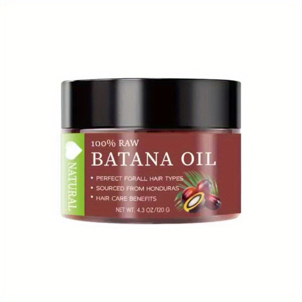 Batana Oil Hair Treatment 4.23oz Honduras Pure Moisturizing Smoothing Dry Hair Scalp Care Nourishing Strengthening Shine-Boosting Natural Hair Oil for All Hair Types Men Women