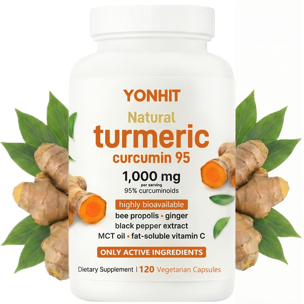 [Father's Day Special] Turmeric Curcumin | 95% Curcuminoids With Black Pepper And MCT Oil For Maximum Absorption, Zero Fillers, 120 Plant-Based Capsules, Suitable For Both Men And Women. Reward Yourself Or A Loved One With, Father's Day Special | Local Wa