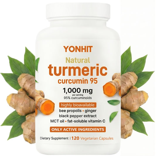 [Father's Day Special] Turmeric Curcumin | 95% Curcuminoids With Black Pepper And MCT Oil For Maximum Absorption, Zero Fillers, 120 Plant-Based Capsules, Suitable For Both Men And Women. Reward Yourself Or A Loved One With, Father's Day Special | Local Wa