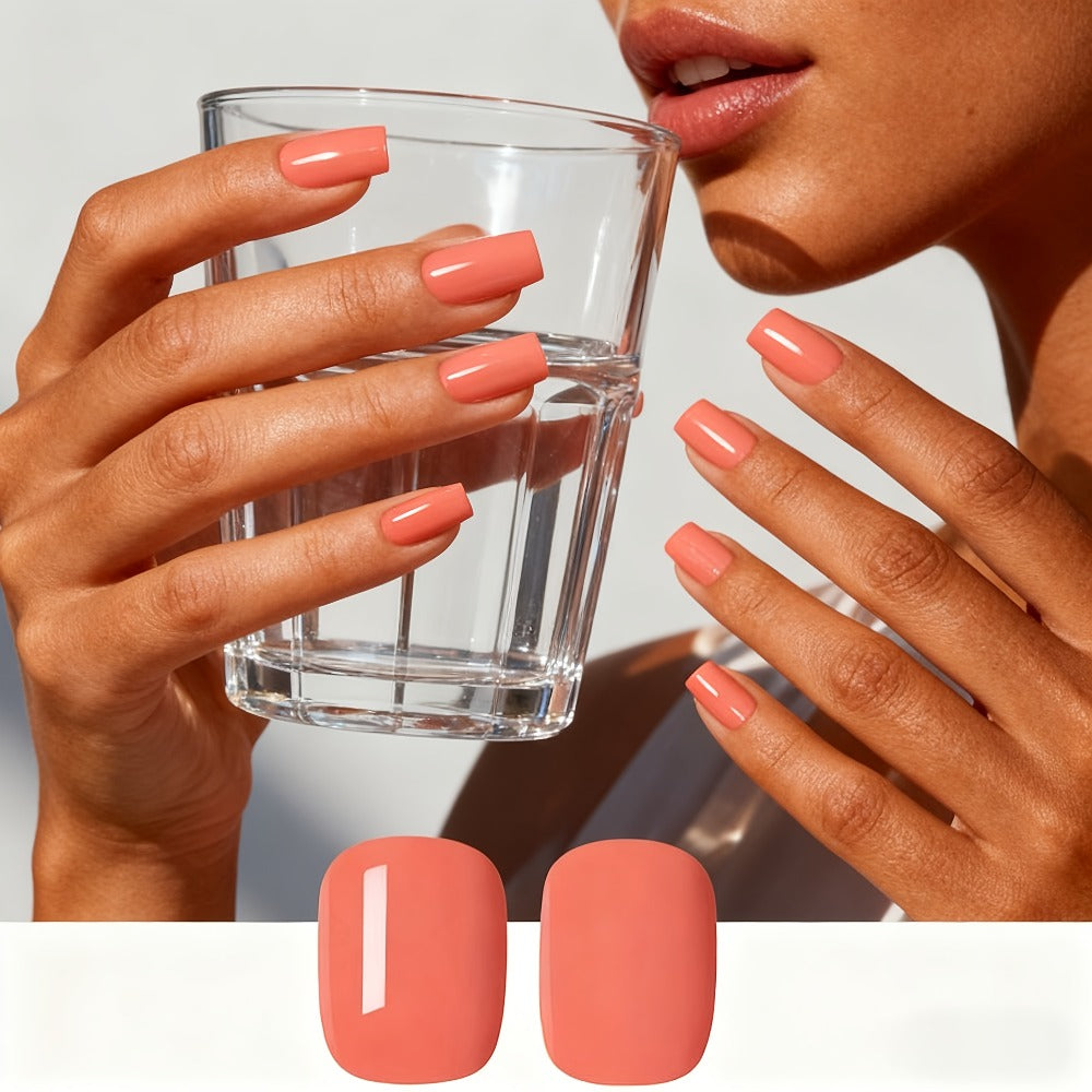 2-Pack Candy Color Gel Nail Polish, 0.35fl.oz Each, No Light Needed, Off, Quick Dry, Long Lasting, Glossy Finish, Bright And Sweet Color, Perfect for DIY Nail Art And Spring-Summer Occasions
