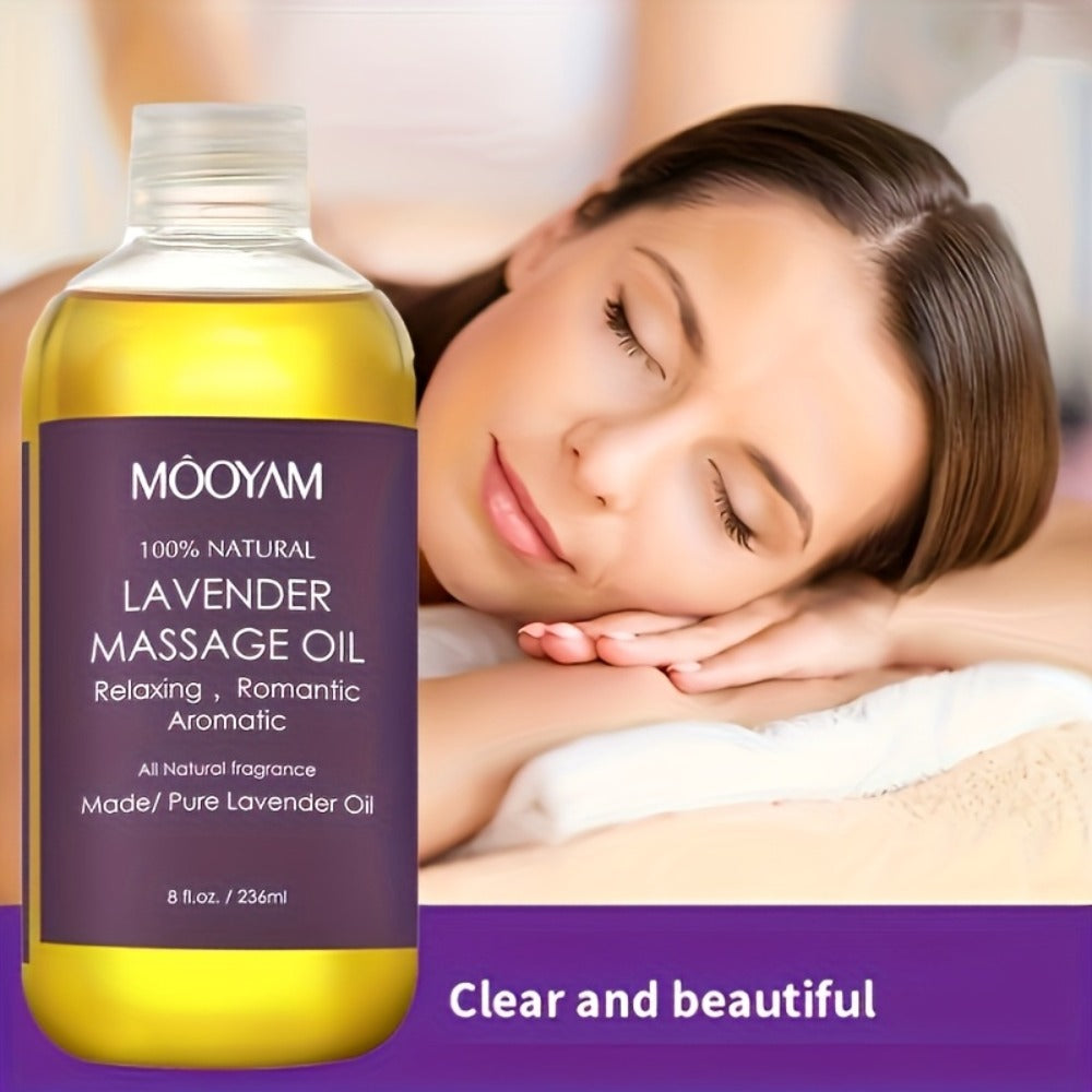 1/2/3pcs Lavender Massage Oil with Nut Oil, Grapefruit and More and Nourishes Light Beige, Brightens Your Light Beige, Unisex Massage Oil
