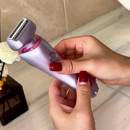 Electric Shaver for Women Waterproof Rechargeable Body Hair Razor Bikini Pubic Legs Arms Underarm Wet Dry Close Shaving Portable Travel Home