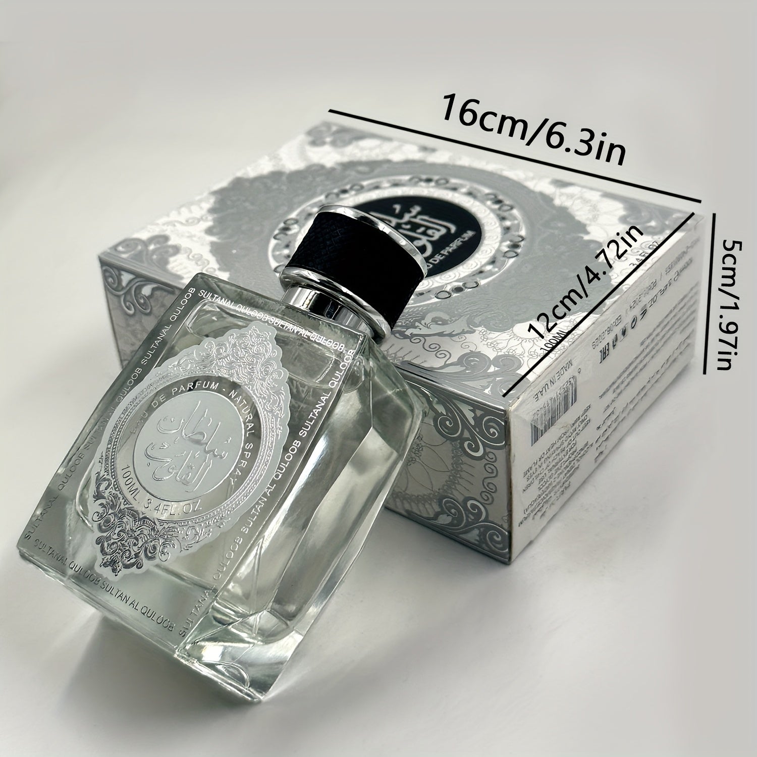 Arabian Men'S Fragrance, Popular, Enduring Scent, Pleasant Aroma, Woody Notes, Fragrance Concentration of 15%, Ebony Base, Perfect Gift, Elegant Packaging, Great for Personal Use As Well.