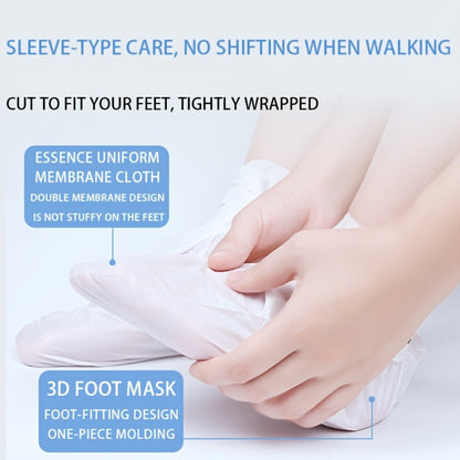Moisturizing Foot Mask Socks with Goat Milk, Niacinamide & Ceramides — Exfoliating Cracked Heel Treatment, Hyaluronic Acid & Allantoin for Soft Smooth Feet, Hand & Foot Mask Set 10 Pairs