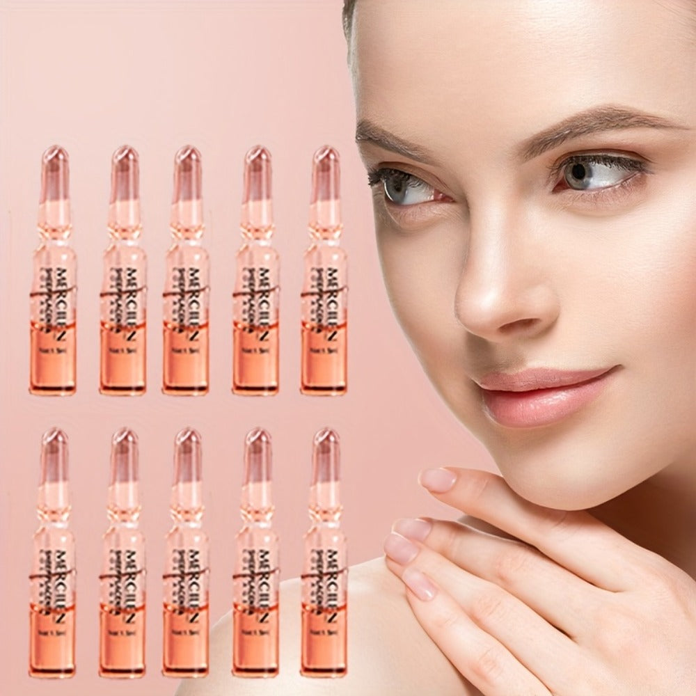 Mercilen 1.42oz Hydrating Serum with Glycerin & Collagen - Alcohol-Free Light Beige Care for Normal to Sensitive Light Beige, Moisturizing & Brightening, Fragrance-Free, Unisex Skincare, Skincare Routine, Sleek Packaging, Alcoholfree Formula
