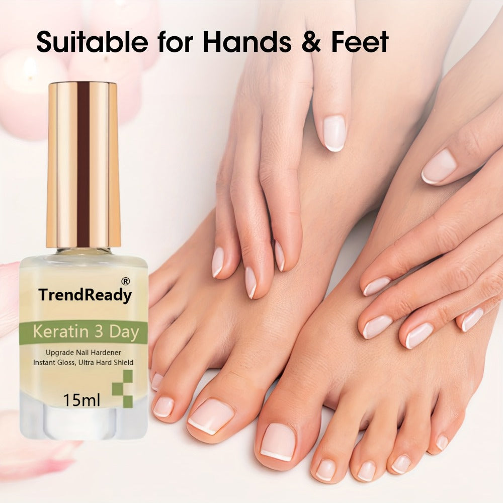 2Bottles Nail Hardener Extra Strong And Jelly Nude for Damaged Polish Ridge Filler for Nails, Nail Glue, Manicure Enhancements, DIY Gel Polish for Home Salon, Nail Art, Halloween, Keratin, Nail Polish, Nail Stacking, Nail Gloss, Christmas Decorations