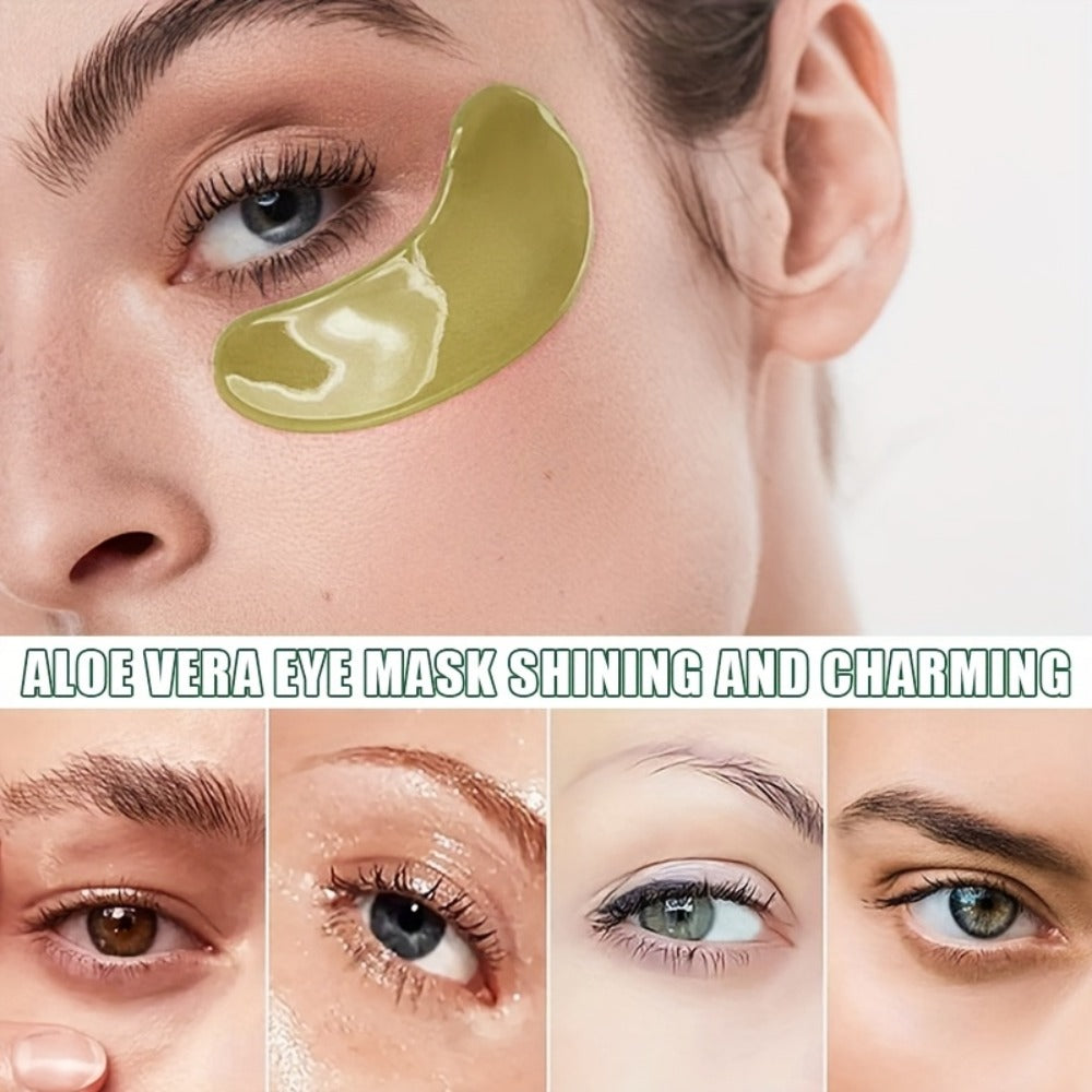 60pcs Instant Lift Aloe Vera Collagen Eye Mask, Under Eye Patches, Strong Moisturiz, Cooling, Look Reduced Wrinkles, Look Reduced Dark Circles, Gel Eye Patches Suitable For Swollen Eyes Dark Circles, Improved Under The Eye Patches Skin Loosen