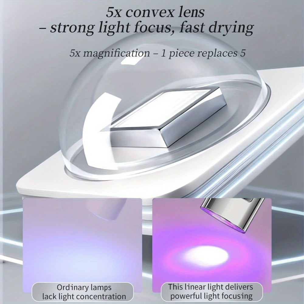 On-Screen Display Handheld Nail Art Lamp for Gel Nails, Mini Nail Light, Portable LED Nail Lamp, USB Nail Dryer for Fast Manicure Pedicure Tool