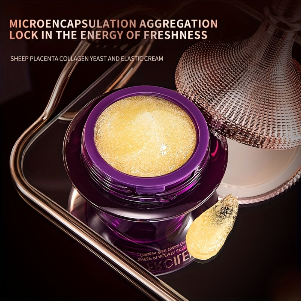 Sheep PlacentaCollagen Moisturizing Cream 50g, Containing Collagen, Hvaluronic Acid, Niacinamide And Plant Saualane And Other Mildingredients, Deep Moisturizing And Moisturizing, Make The Light Beige Hydrated And Smooth, Plant Squalane