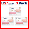 Dove Soap Pink Rosa x [3 Pack] Beauty Bar 3-in-1 Moisturizing Face, Body & Hand Soap, 4.75 Oz / 135g – Deep Moisture, Soft Creamy Lather, Daily Gentle Clean