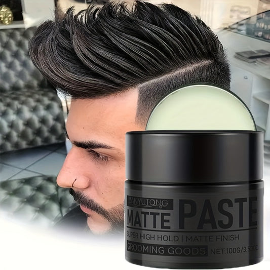 Men'S Hair Paste 100G Matte Cream, Styling, Hair Gel Product, Non Greasy, Hair Salon Style, Easy Operation, Easy to Carry, Hair Product