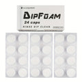 24pcs ProTat Tattoo Needle Dip Clean Cups - Foam Liner Design for Safe & Thorough Cleaning, Use with Cartridge & Traditional Needles, No Odor, Non-Electric, Gentle on Needles to Prevent Damage, Tattoo Needle Cleaner