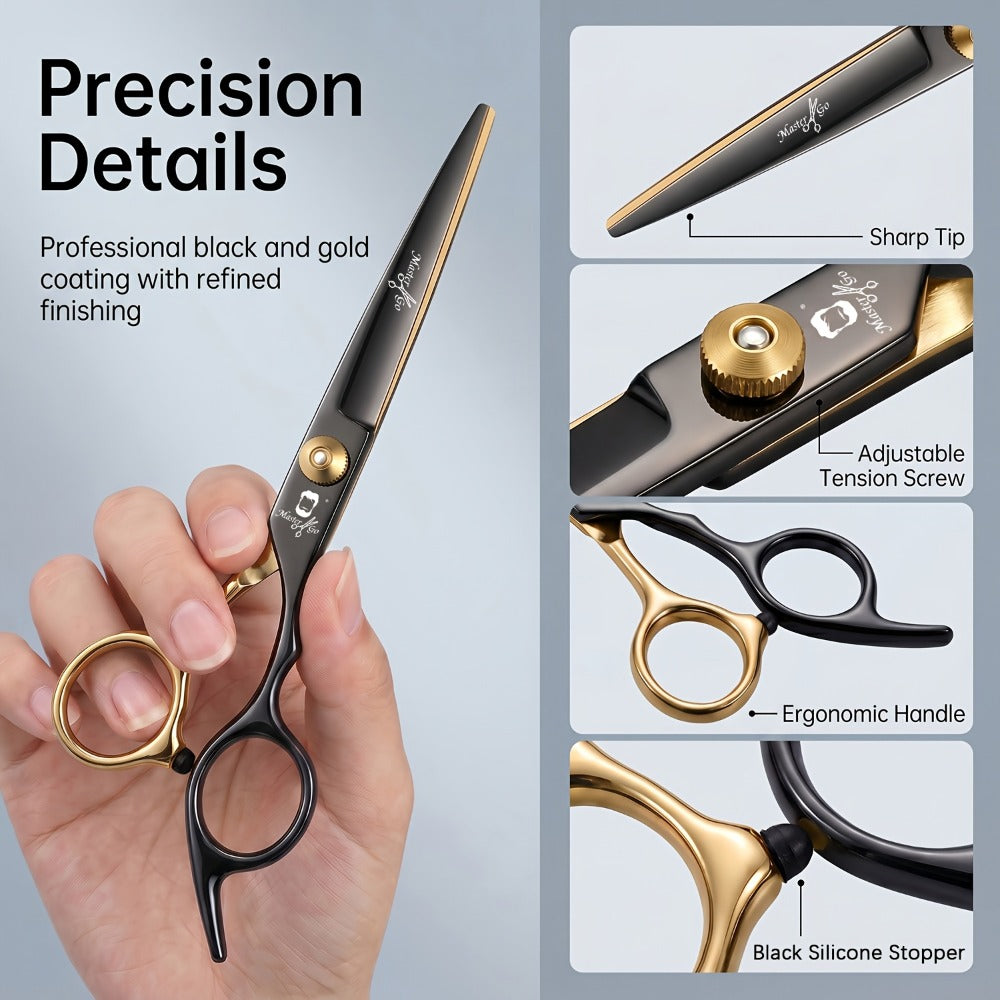 13 PCS Hair Cutting Scissors Kit, Professional Barber Shears Set With Hair Scissors Thinning Shears, Hair Cutting Shears Hair Cut Blending Salon Scissor For Men Women