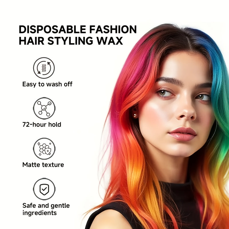 SEVICH Hair Dye Wax - Fun, Temporary Hair Coloring for Parties, Cosplay & Festivals - Instant Color Change & Strong Hold Styling Wax