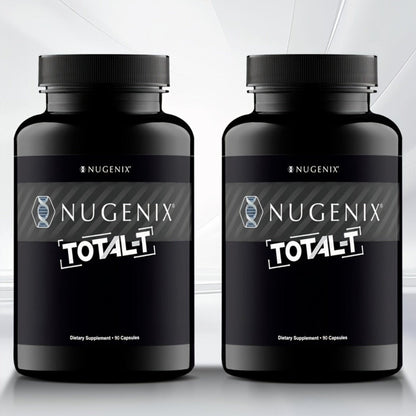 Total-T Men's Health Supplement with L-Citrulline, Fenugreek & Vitamin B6 - Testosterone Support, Mood & Energy Booster for Men - Daily Male Wellness Formula - 2 Bottle Pack