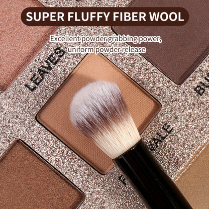 Double-Ended Makeup Brush Set 4Pcs Professional Bevel Taper Foundation Contour Blush Powder Brush Travel Makeup Tools Kit Black Beige Black Gold