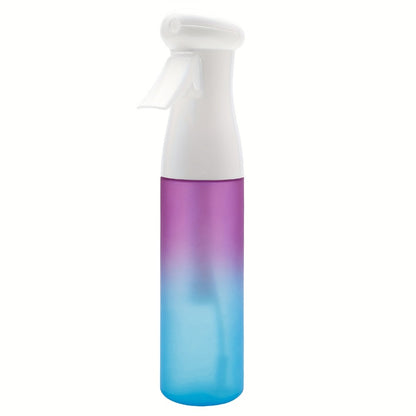 Fine Mist Spray Bottle 300ml 10oz Plastic Refillable Fragrance-Free for Hair Styling Salon Gardening Plant Watering Cleaning Gradient Black Pink Purple