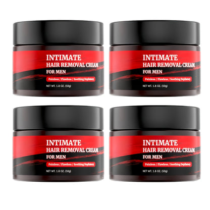 Hair Removal Cream for Men 50g - 5-Minute Fast Acting Painless Depilatory with Squalane for Sensitive Areas, Chest, Back, Arms & Legs, 1-5 Pack Options