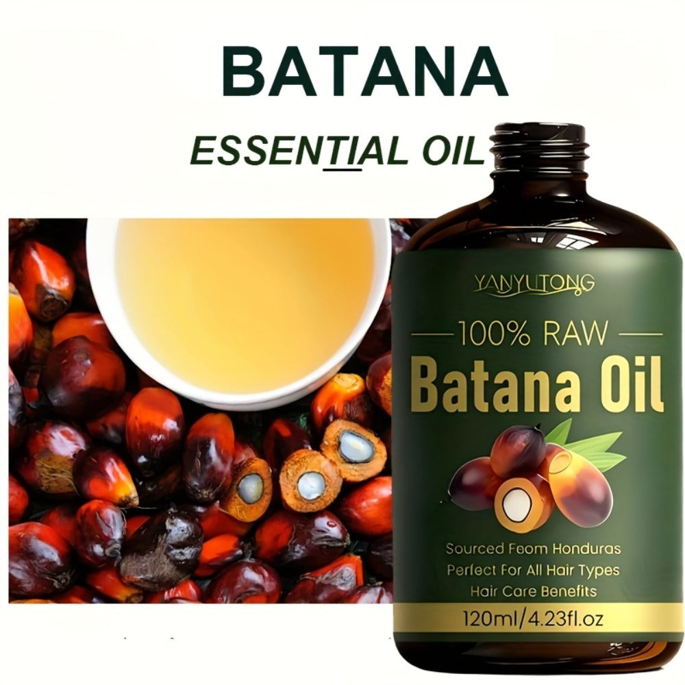 Batana Hair Oil 4.06oz Large Bottle - Moisturizing & Hydrating Scalp & Hair Care for Dry Damaged Hair | Honduras Cold Pressed | All Hair Types