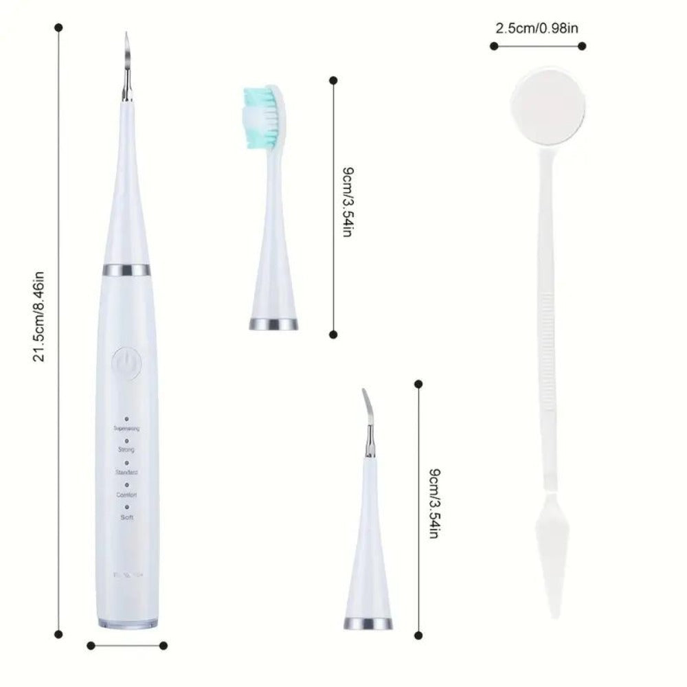 Electric Teeth Cleaner, USB Rechargeable Teeth Cleaning Tool Kit, 5 Cleaning Modes, Promote Gum Health, Suitable for Family And Friends Holiday Gifts