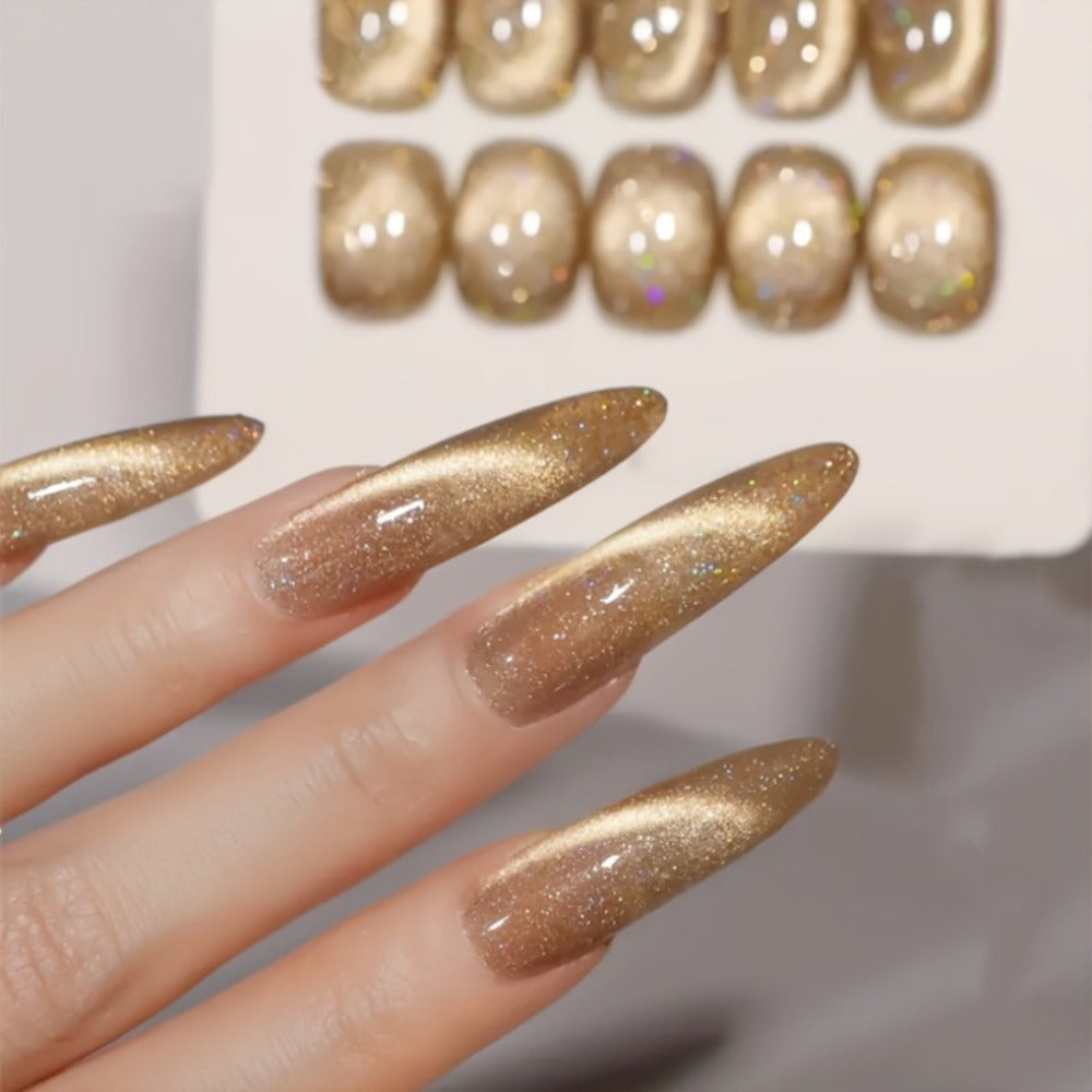 Shooting Cat Eye - Popular Ultra-Bright Cat Eye Nail Gel. Glossy, Stylish Salon-Grade Gel Polish with Vivid Dazzling Cat Eye Effects. Perfect for Nail Art, LED/ Lamp Required