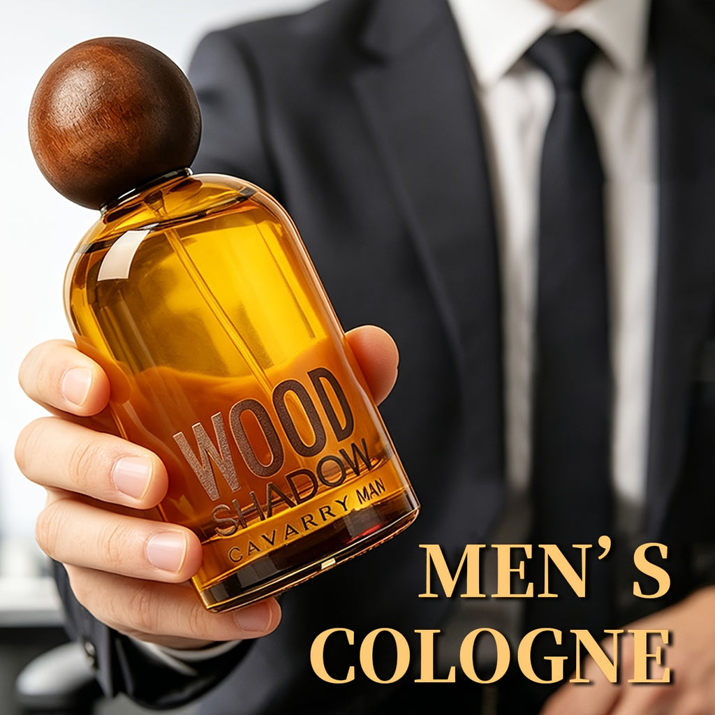 [Men's Wooden Perfume] Classic Men's Wooden Perfume, Designed By Professional Team Of Perfumers, Durable And Strong Sandalwood Fragrance, Suitable For Parties, Business, Fitness, Dating, Dinner - Men's Luxury Gift, Elegant Design, Party Perfume