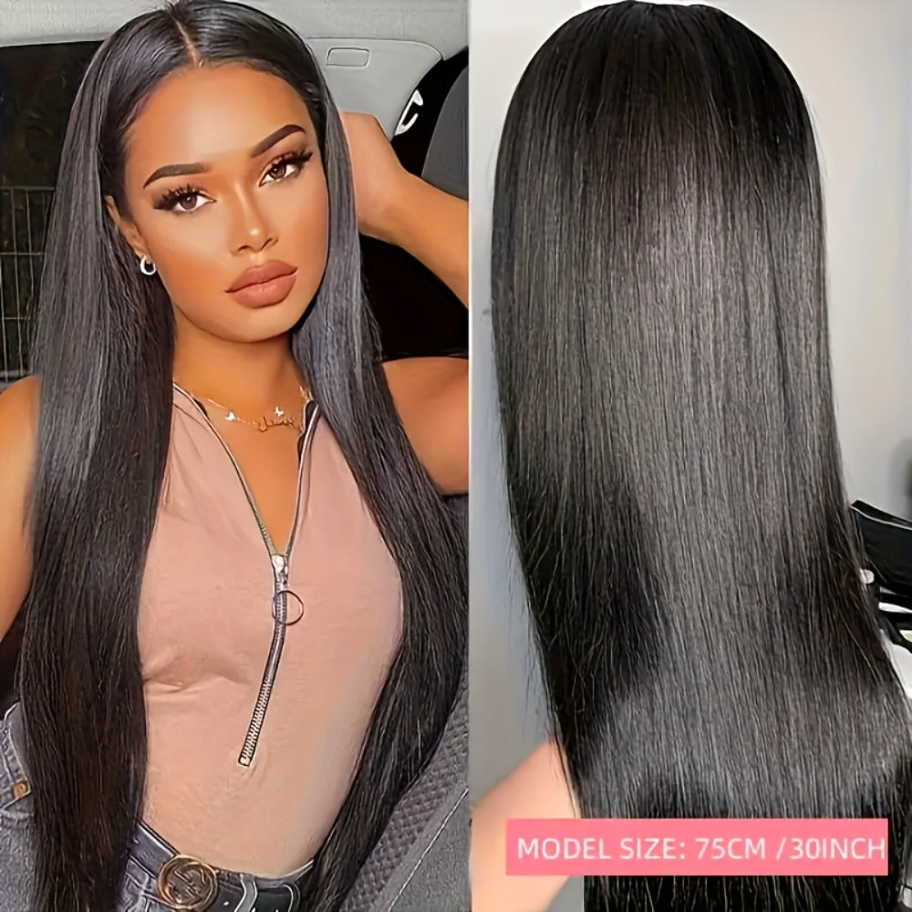 13x4 HD Lace Front Wig Human Hair 200% Density Brazilian Straight Wig Pre-Plucked Baby Hair Ear to Ear Swiss Lace Glueless Natural Hairline 8-38 Inch