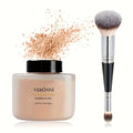 2pcs BB Cream And Setting Powder Set (includes Makeup Tools) Winter Moisturising Concealer Transparent Oil-Free Mattifying Setting Powder Long-lasting Wear Women's Make-up Set Mother's Day Gift