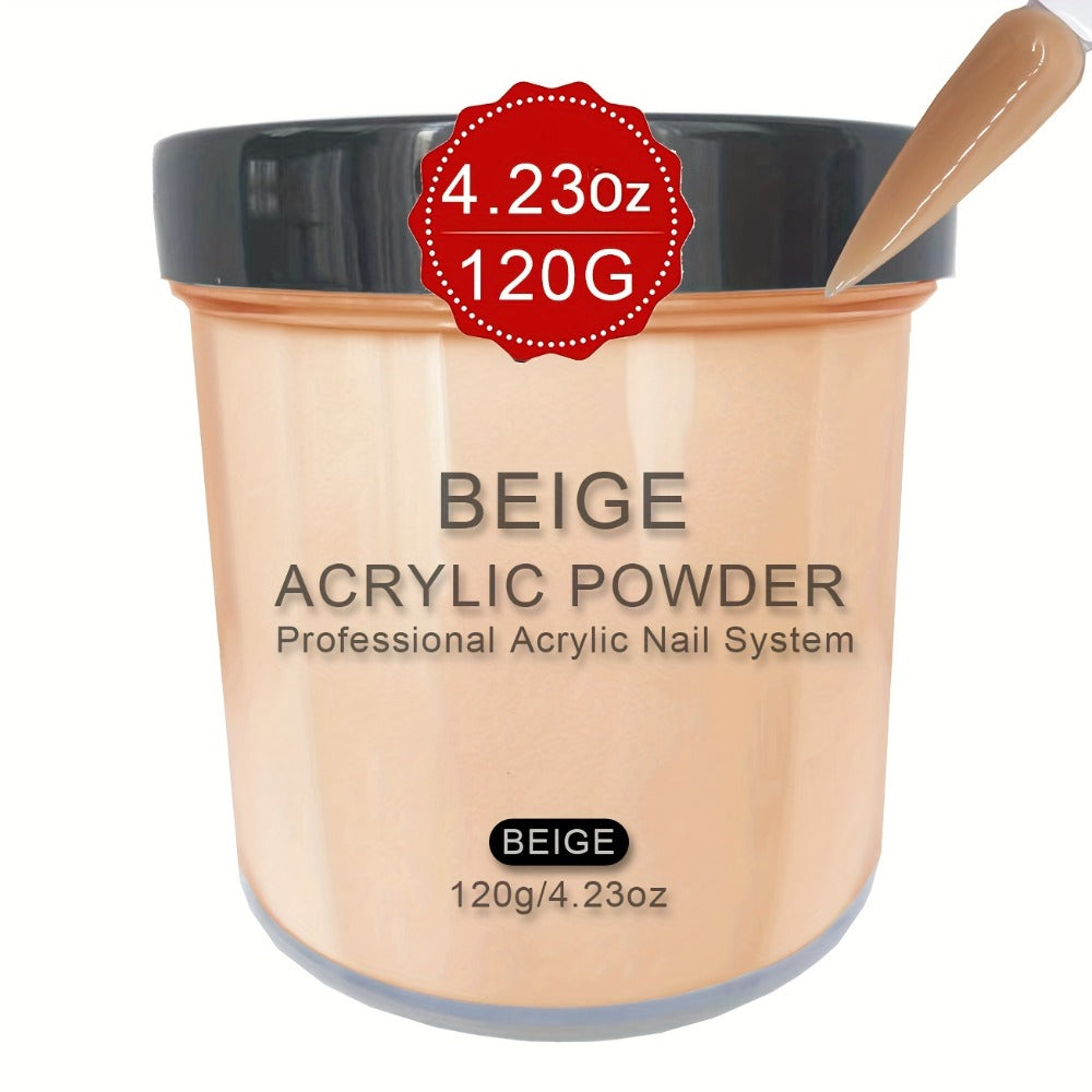 4 Ounces of Nude Blush Acrylic Powder, Beige Nude Acrylic Powder