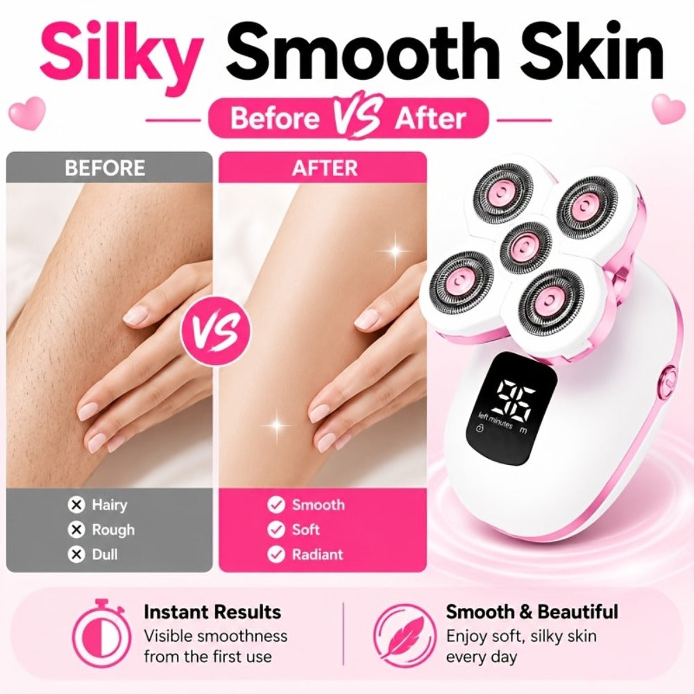 Electric Shaver, Electric Balding Machine, Rotary Shaver, IPX6 Rating, Wet/Dry Use for Easy Cleaning, Contours to Face, Floating Head, Display Screen, Type-C Charging, Underarm, Leg, Arm, Body Hair Removal Tool, Holiday Gift