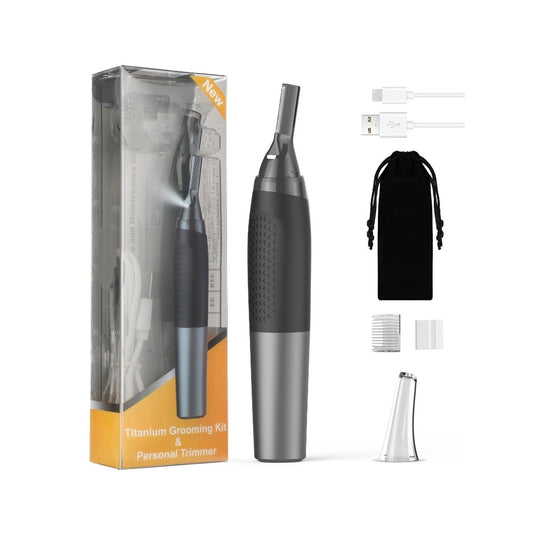 Eyebrow Trimmer for Men, Rechargeable Ear and Nose Hair Trimmer - Electric Detail Trimmer for necklines, sideburns, Ear Hair Trimmer