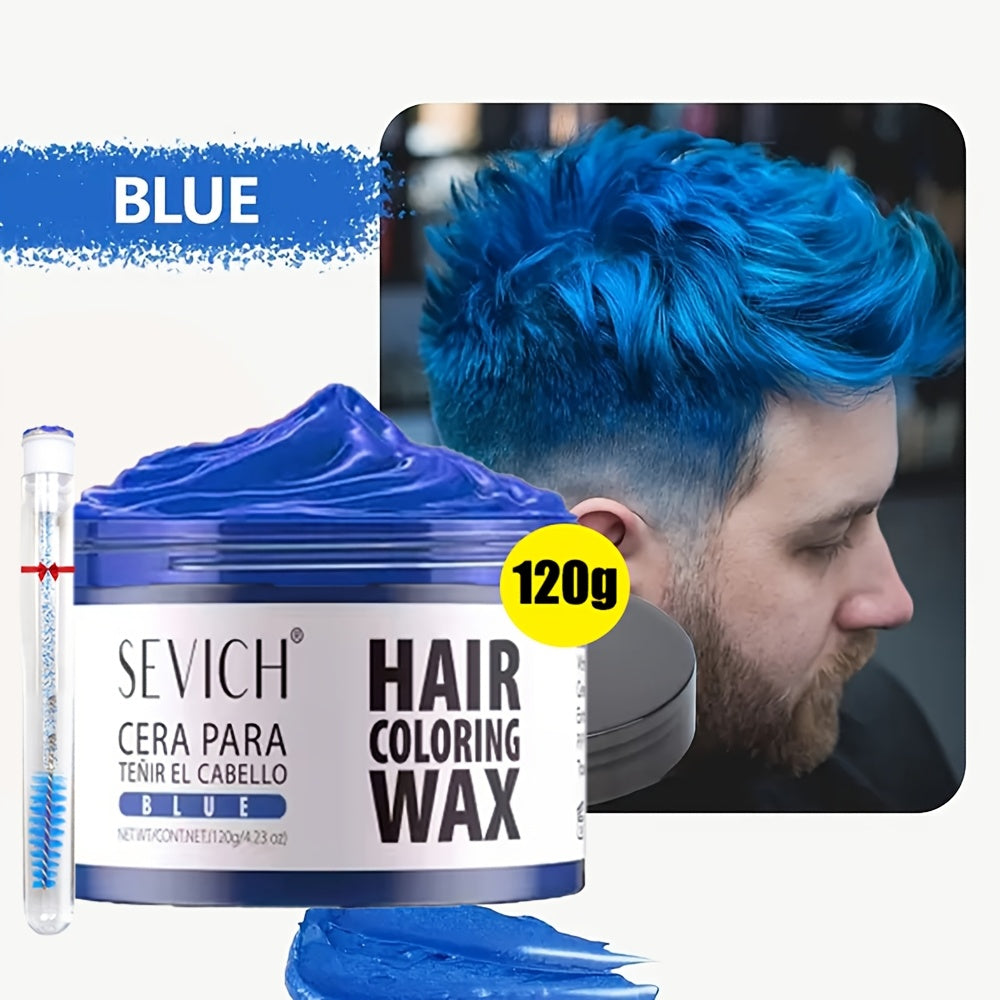 Hair Color Wax Temporary - Instant Hair Dye Wax for Parties Cosplay Festivals - Strong Hold Styling Wax with Vibrant Color for All Hair Types Men Women Kids